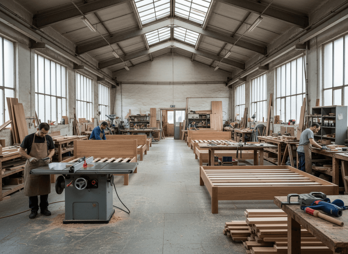 Xuong San Xuat Giuong Ngu 1